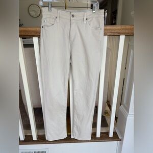AG Mari Crop High Rise Slim Straight Jeans, Size 28